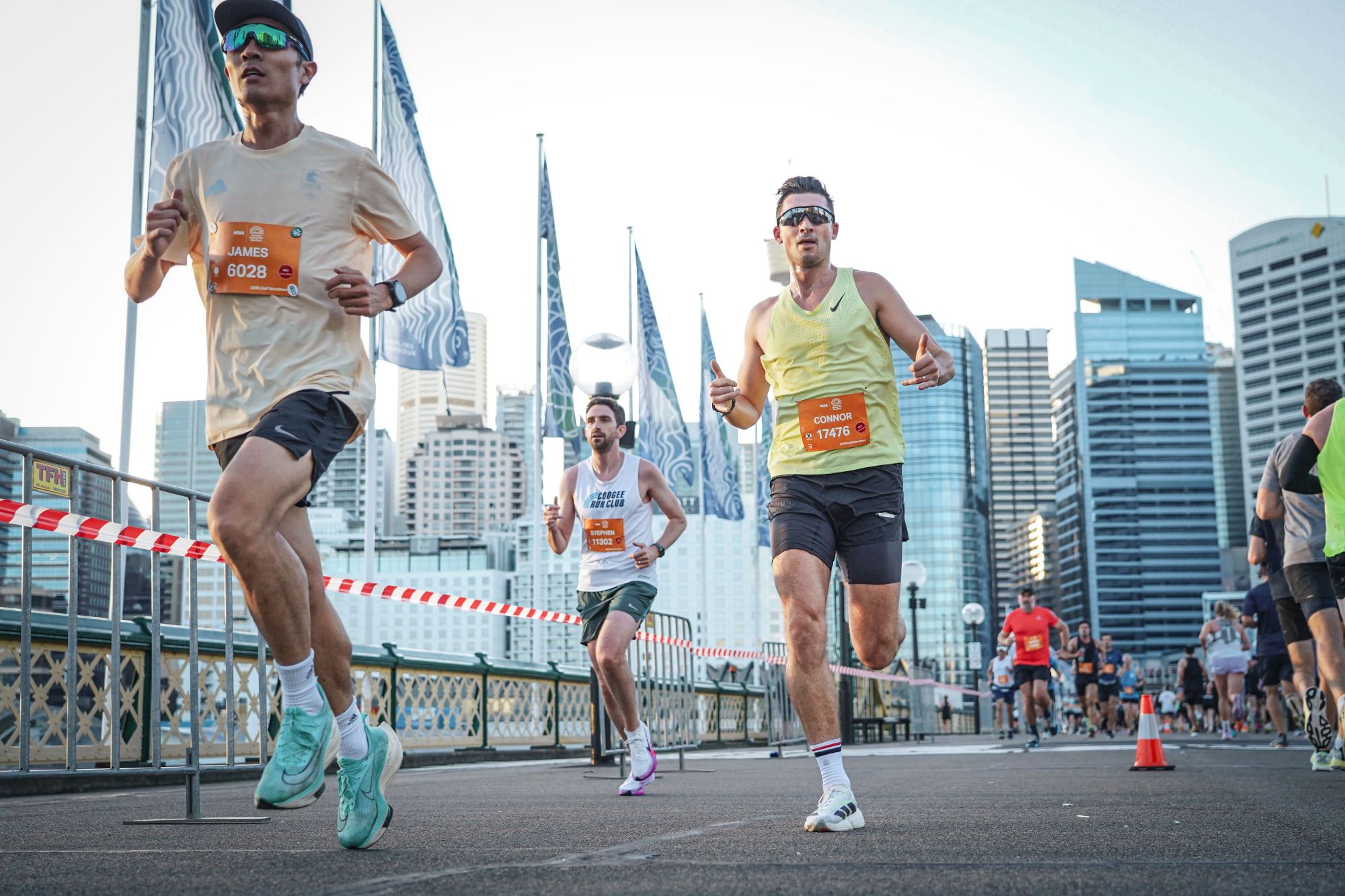 Connor running a half marathon